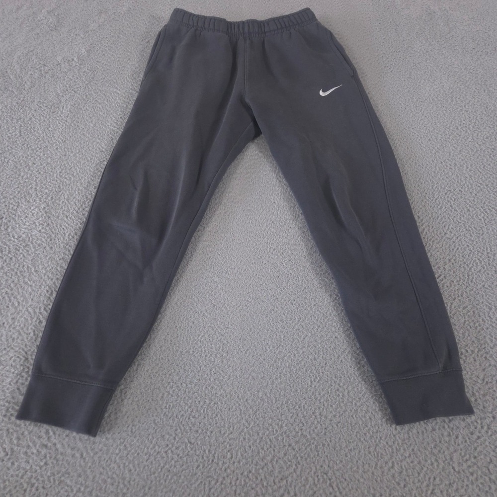 Nike Sweatpants Mens Small Gray Team Club Pant Tapered Joggers Fleece Pockets